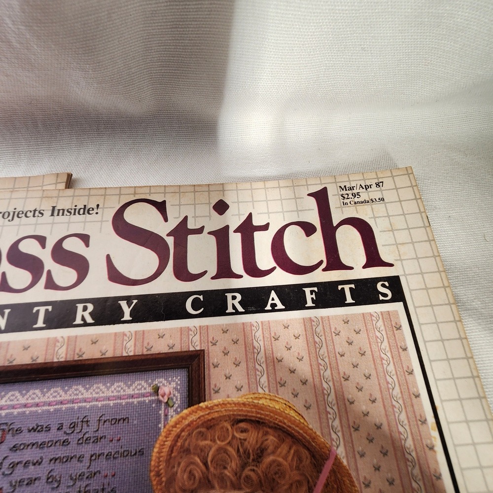 Cross Stitch & Country Crafts Magazine Lot 3 Issues 1987 1988‎ - Picture 2 of 10